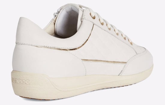 Geox D MYRIA Imitatieleer Dames Witte Sneakers - Image 3