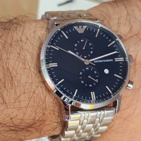 Emporio Armani AR80013 Blauw Wijzerplaat Chronograaf Herenhorloge - Image 4