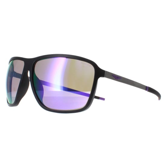 Police Square Mens Matte Black Brown Mirror Violet SPLL15 Solstice 4