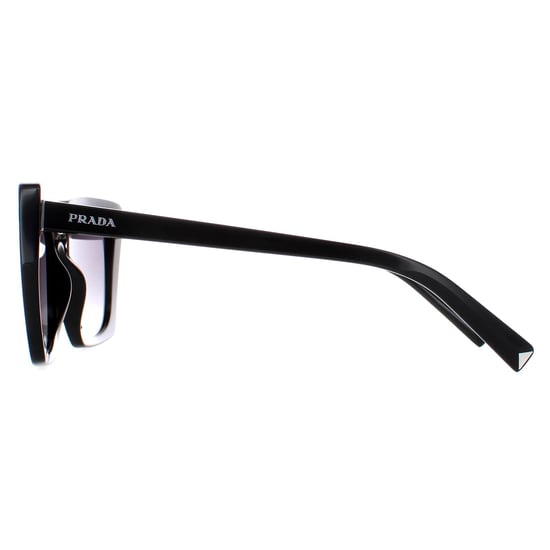 Prada Square Womens Black Grey Gradient Polarized PR23ZS