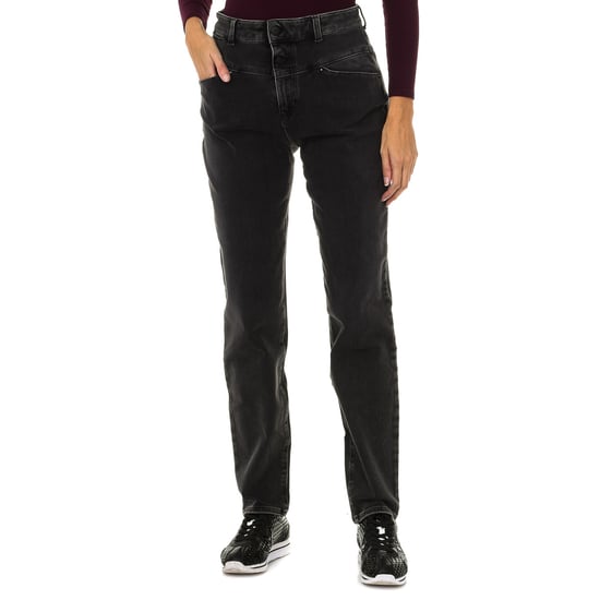 Women's long stretch denim pants 6Y5J14-5D26Z