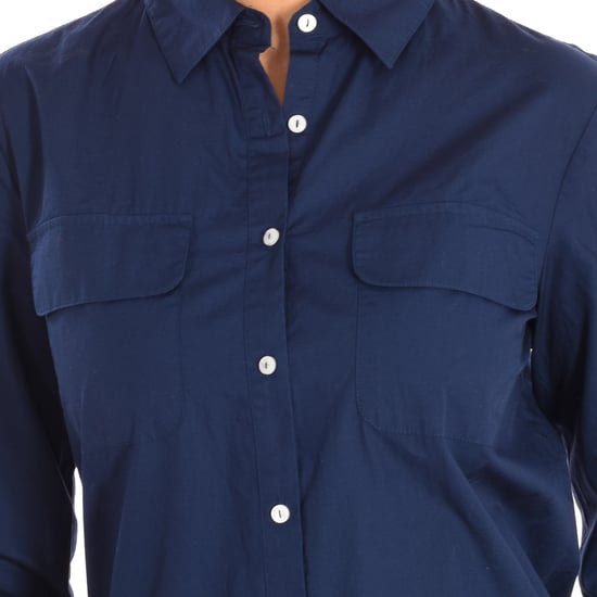 Women's long sleeve lapel collar shirt 5WR85Q8L4