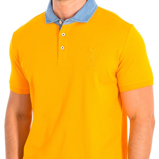 DESM Short Sleeve Polo with contrasting lapel collar 61460 man