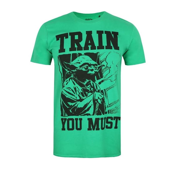 Star Wars Mens Train You Must Yoda T-Shirt (Green/Black)