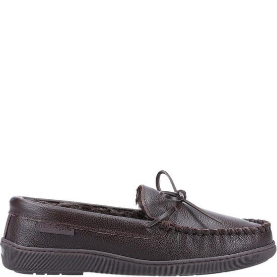 Hush Puppies Heren Ace Leren Slippers (Bruin) - Image 3