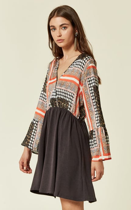 Dancing Barefoot Leopard Print Skater Dress