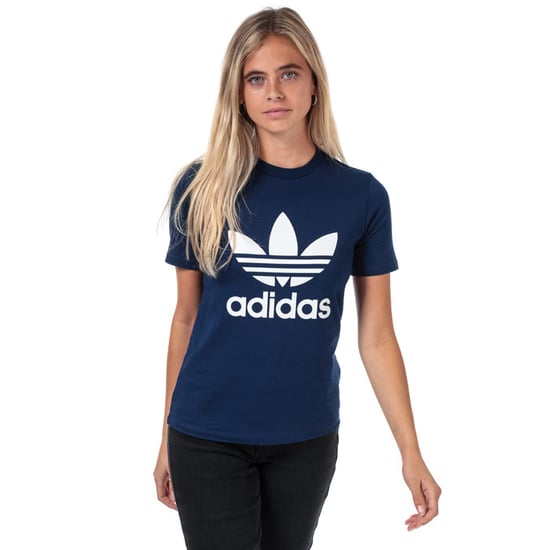 Adidas Trefoil Womens Navy Blue T-Shirt