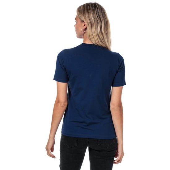 Adidas Trefoil Womens Navy Blue T-Shirt