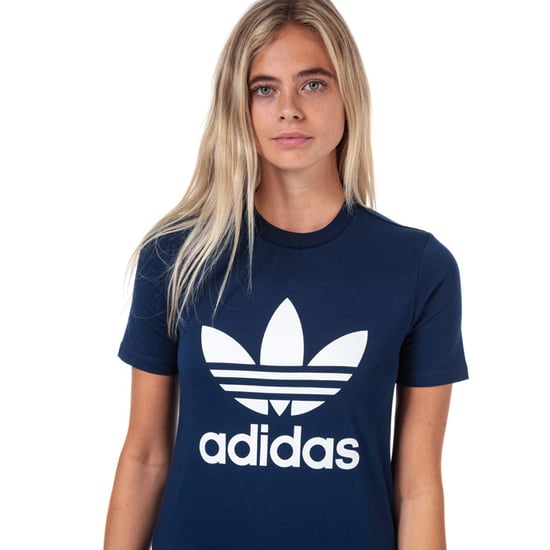 Adidas Trefoil Womens Navy Blue T-Shirt