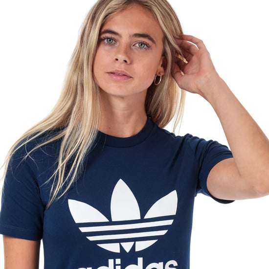 Adidas Trefoil Womens Navy Blue T-Shirt