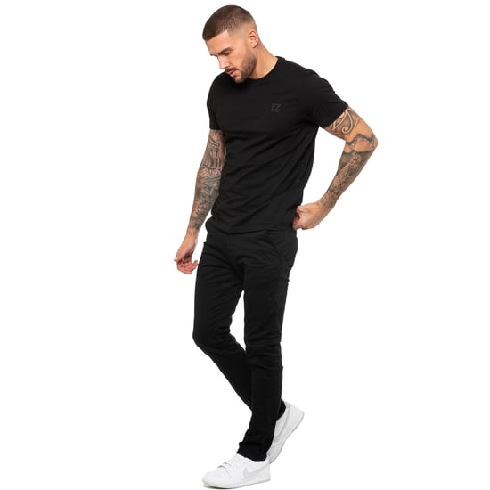 Enzo | Heren T-shirt met ronde hals - Zwart - Image 6