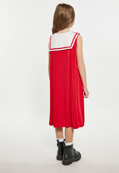 Dreimaster Jurk meisjes (kinderen) rood - Image 4