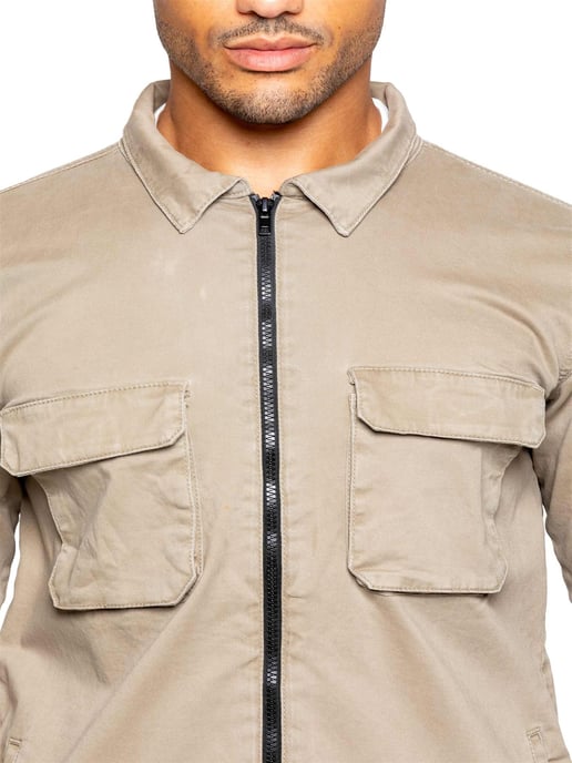 Enzo | Heren Cargo Trainingspak Met Korte Broek Set - Beige - Image 4