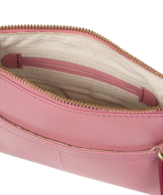 'Sweetie' Blush & Orchid Leather Cross Body Bag