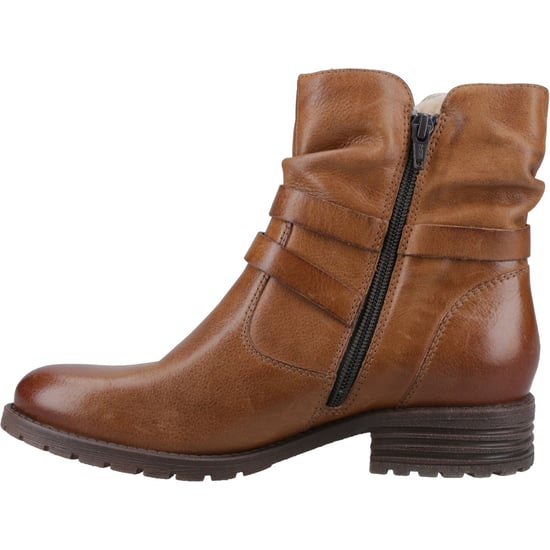 Hush Puppies Piper Leren Dameslaarzen Tan - Image 5