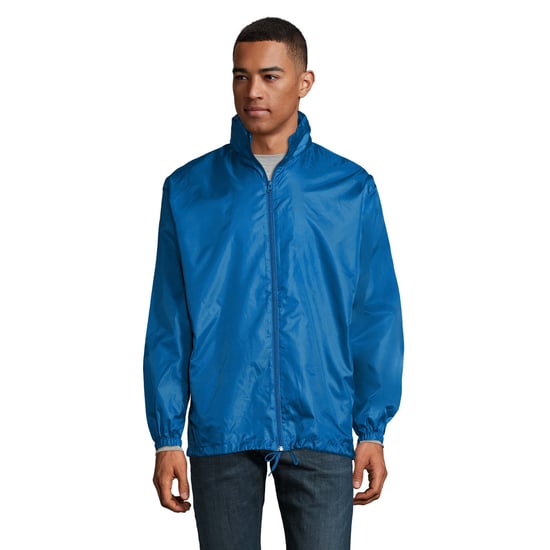 SOLS Unisex windjack met shift voor volwassenen (Koningsblauw) - Image 1