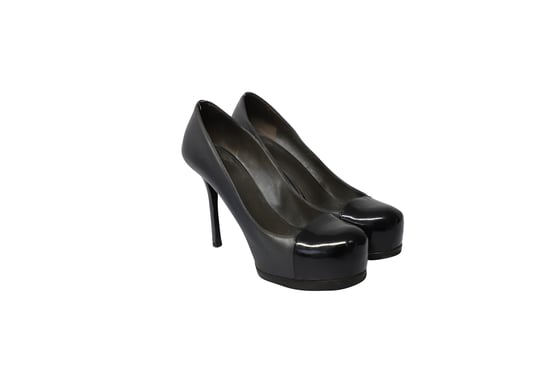 Saint Laurent Pumps in Black Leather - Image 3