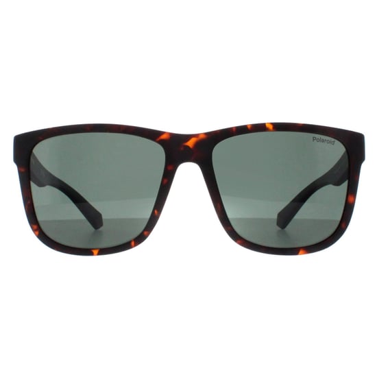 Polaroid Square Mens Matte Brown Havana Green Polarized PLD 2155/S