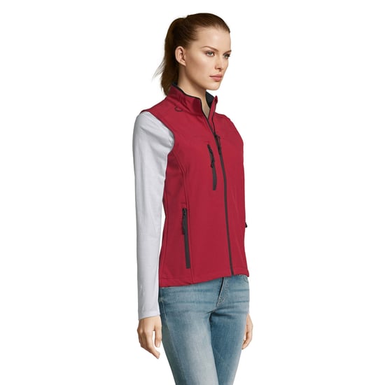 SOLS Dames/Dames Rallye Softshell Mouwloos Gilet (Rood) - Image 3