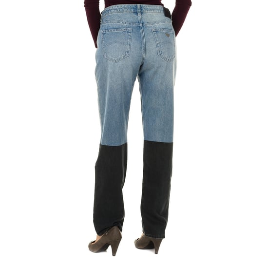 Long straight cut denim pants 6Y5J15-5DWSZ woman