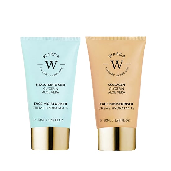HUID HYDRATION BOOST HYALURONIC ACID MOISTURISER 50ml + HUID LIFTER BOOST COLLAGEN MOISTURISER 50ml - Image 1