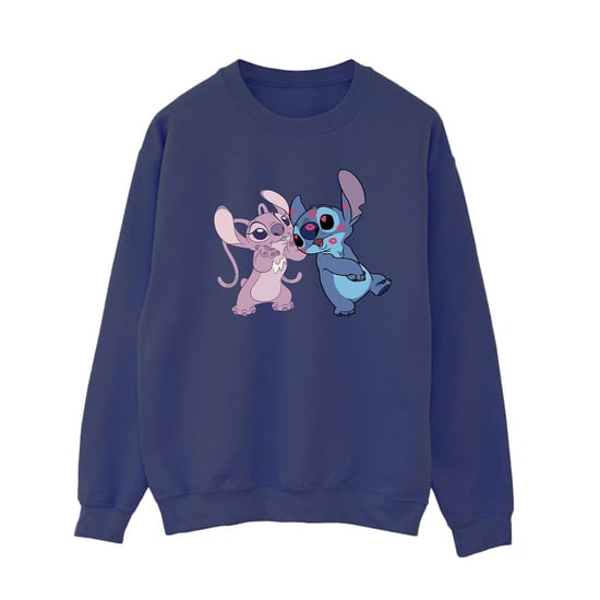 Disney Dames/Dames Lilo & Stitch Kisses Sweatshirt (Marineblauw) - Image 1