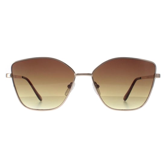 Calvin Klein Cat Eye Womens Gold Brown Gradient CK22120S