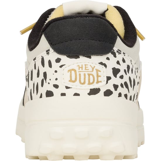 HEYDUDE Hayden Shine Polyester Damestrainers Ivoor/Multi - Image 2