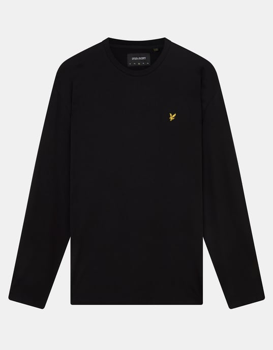 Lyle & Scott Gewoon T-shirt met lange mouwen in Zwart - Image 1