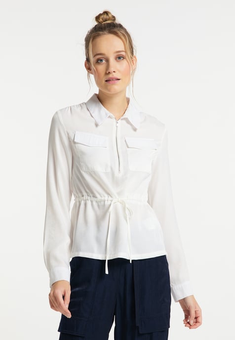 Dreimaster Blouse Dames wit - Image 3