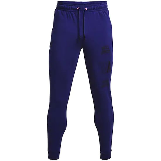 Under Armour Rival Terry Mens Blue Track Pants