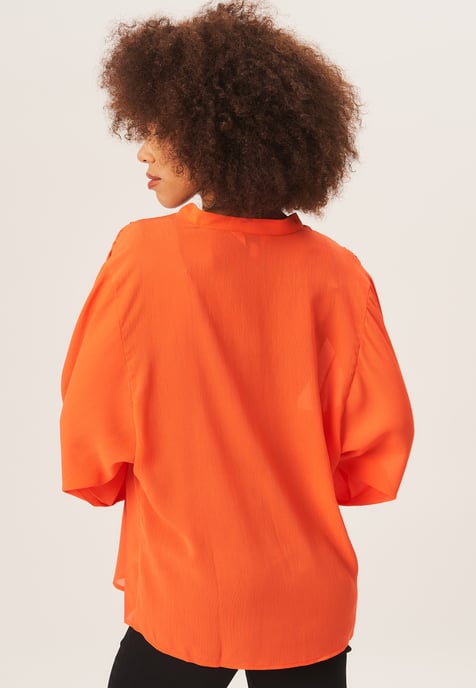Textuur Chiffon Oversized Blouse - Image 4