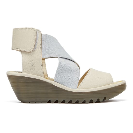Fly London Yuba Dames Off White Sandalen - Image 5