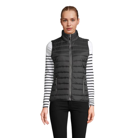 SOLS Dames/Dames Wave Lichtgewicht Bodywarmer (Zwart) - Image 1