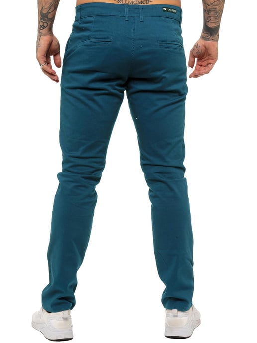 Enzo Heren Slim Fit Stretch Chino - Image 3
