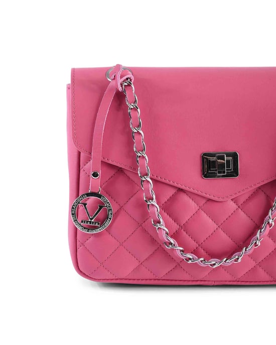 V Italia Womens Shoulder Bag V024M-S Sauvage Fuxia