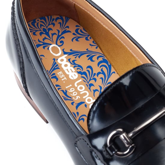 Base London Russo Leren Herenpantoffels Zwart - Image 6
