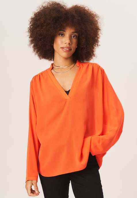 Textuur Chiffon Oversized Blouse - Image 1