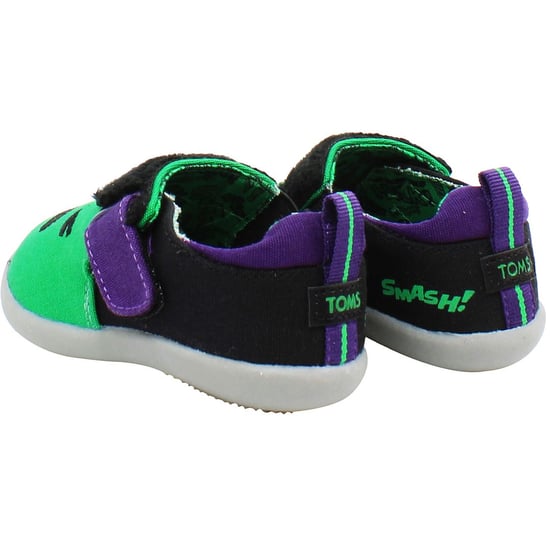 Toms x Marvel Hulk Kinderen Groen/Zwart Plimsolls - Image 4