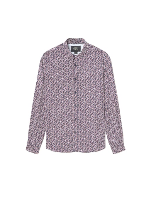 Le Temps Des Cerises Herenshirt Floy met rotem Blumenmuster - Image 1