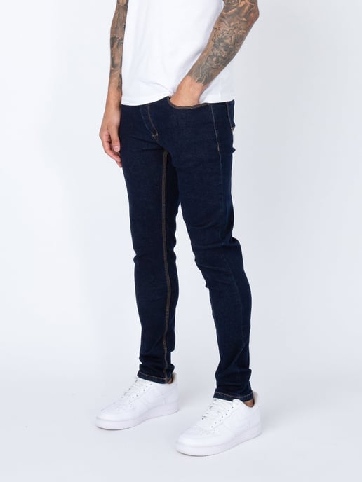 Luke 1977 Men's Vac Slim Fit Dark Blue/Indigo Jeans
