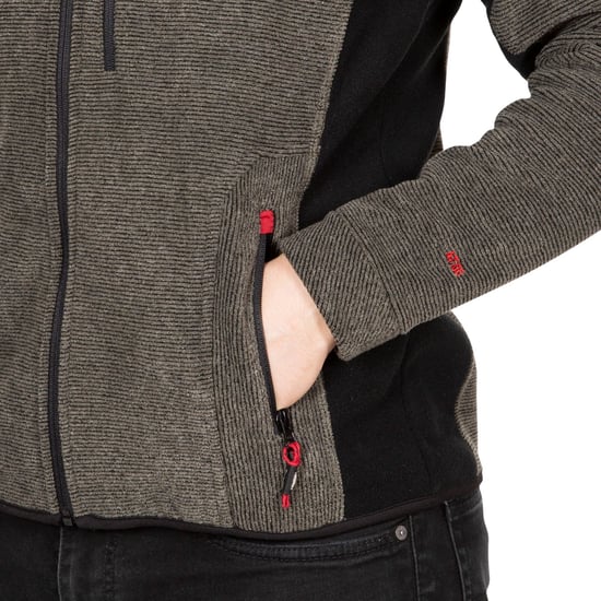 Trespass Mens Jynx Full Zip Fleece Jacket (Olive Stripe)