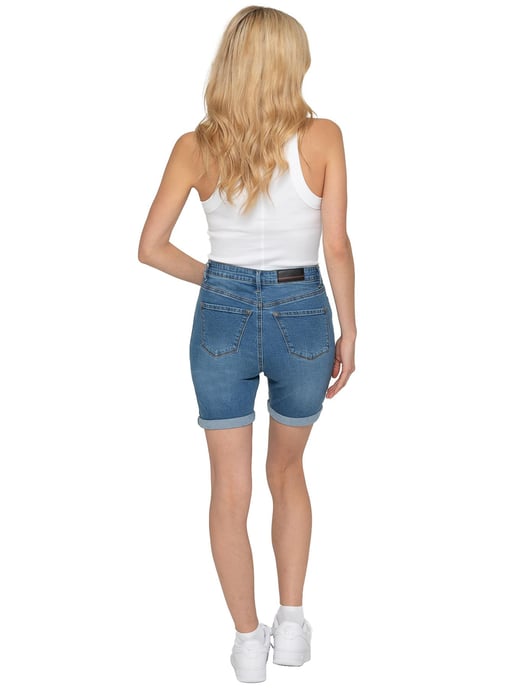 Enzo | Dames Skinny Denim Shorts - Image 5