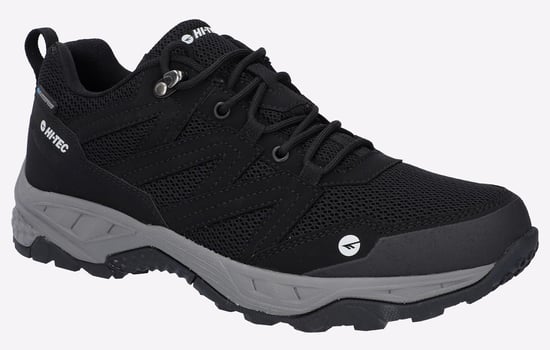 Hi-Tec Saunter WP Polyester Mesh Heren Zwarte Wandelschoenen - Image 2