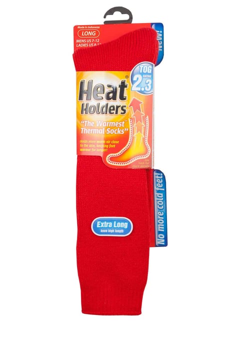 Heat Holders - Lange thermo herensokken - Rood - Image 2