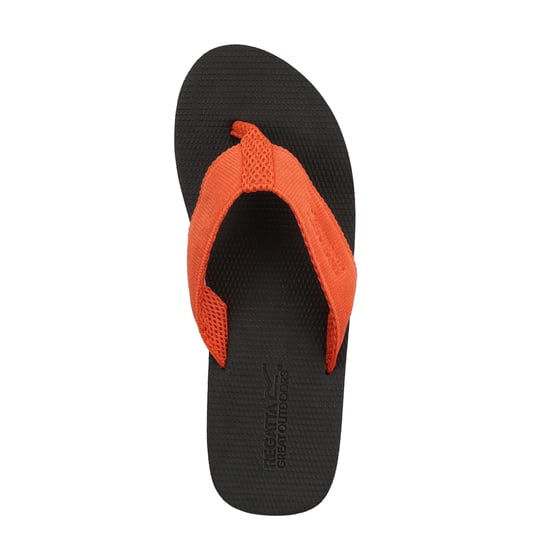 Regatta Mens Rico Flip Flops (Ash/Rusty Orange)