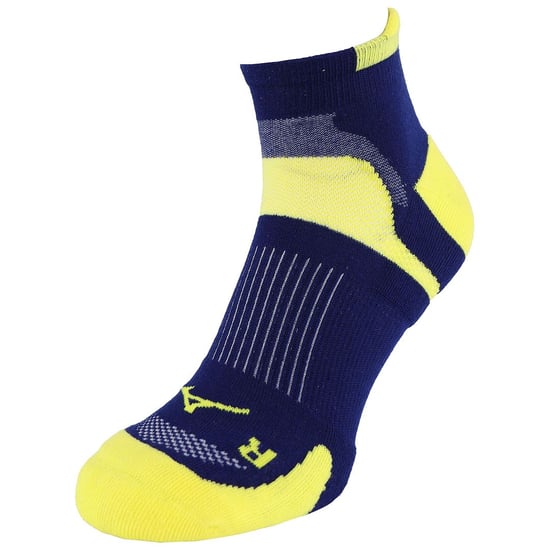 Mizuno Race Low Heren Geel/Navy Hardloopsokken - Image 1