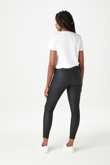 Black Coated Jegging