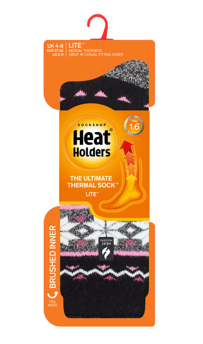 Heat Holders Lite - Geïsoleerde thermo damessokken - Zwart (Lima) - Image 2