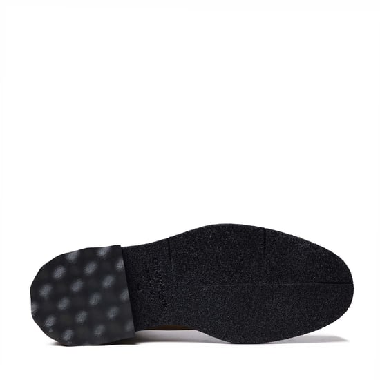 Heren Off White Suède Spongesole Enkellaarsjes in Wit - Image 4